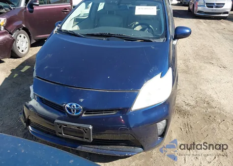 2012 Toyota Prius из США, поврежденный, VIN JTDKN3DUXC1482628